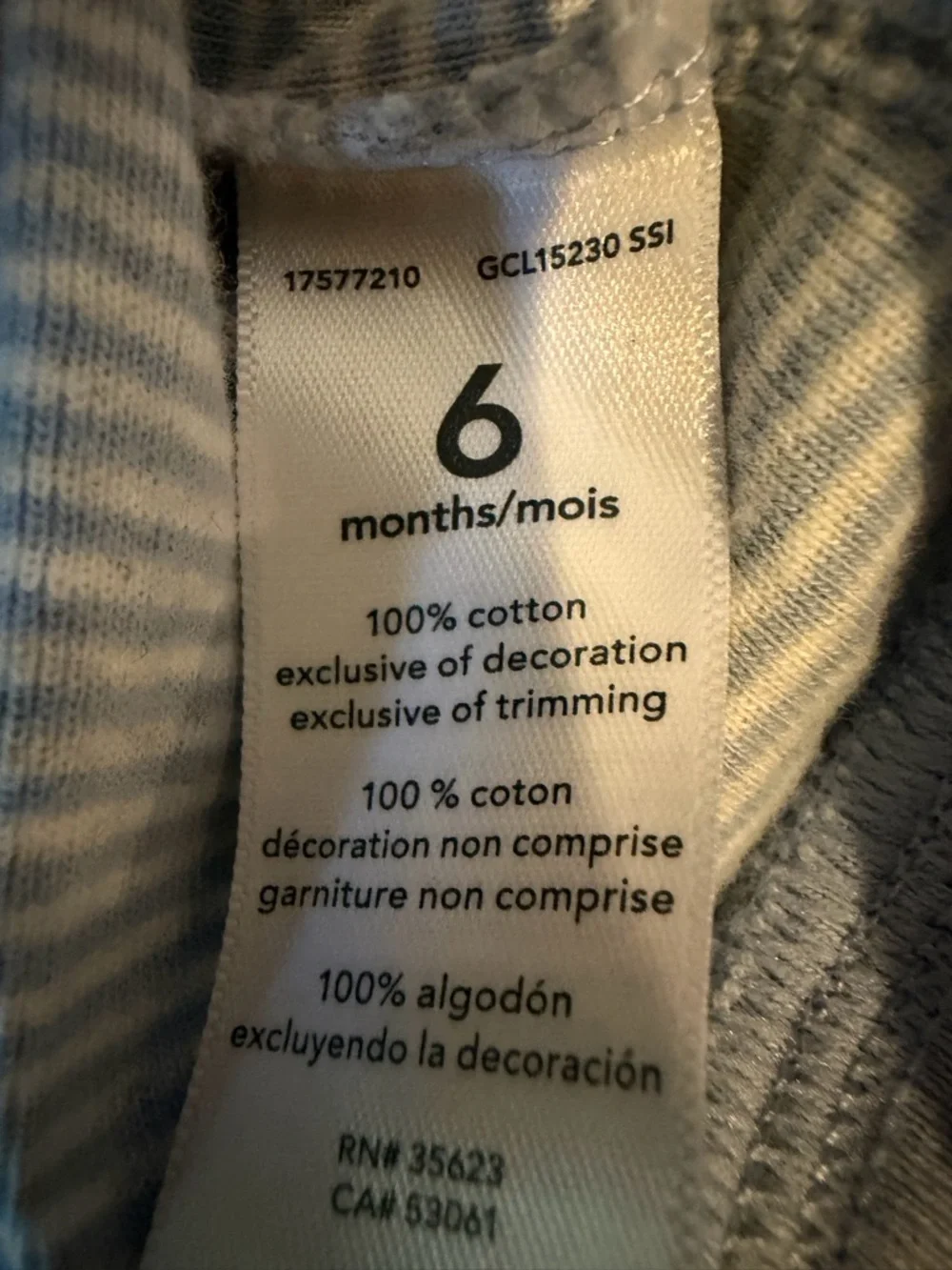Carter's Baby Boys Blue Hoodie Jacket Size 6 Months